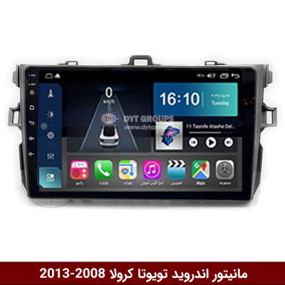 مانیتور اندروید تویوتا کرولا 2008-2013