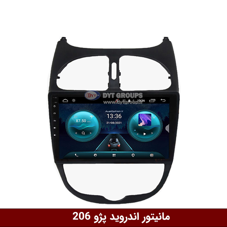 مانیتور اندروید پژو 206 فلای دی وای تی سری TS855-5G