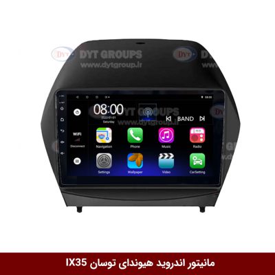 مانیتور اندروید هیوندای توسان IX35 برند فلای‌ دی‌وای‌تی سری FLYDYT9000