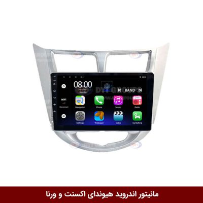 مانیتور اندروید هیوندای اکسنت و ورنا برند فلای‌ دی‌وای‌تی سری FLYDYT9000