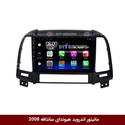 مانیتور اندروید هیوندای سانتافه 2008 برند فلای‌ دی‌وای‌تی سری FLYDYT9000