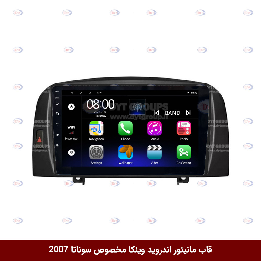 سوناتا-2007 مانیتور اندروید سوناتا 2007 اتومات برند فلای دیوایتی سری FLYDYT9000