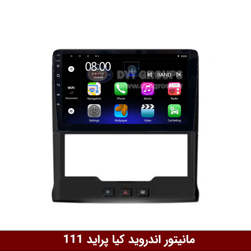 پراید111 مانیتور اندروید پراید 111 برند فلای دیوایتی سری FLYDYT9000