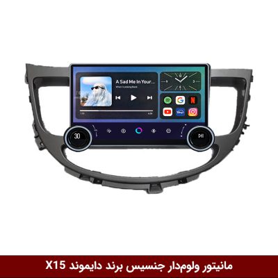 مانیتور ولوم‌دار جنسیس برند دایموند 2K مدل X15 وینکا - 11.5 اینچ
