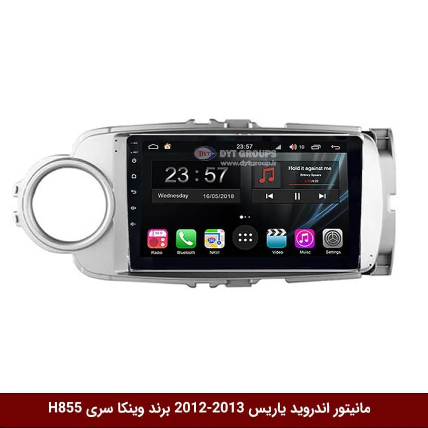 مانیتور-اندروید-یاریس-2012-2013-برند-وینکا-سری-H855 مانیتور اندروید تویوتا یاریس 2013-2012 برند وینکا سری H855