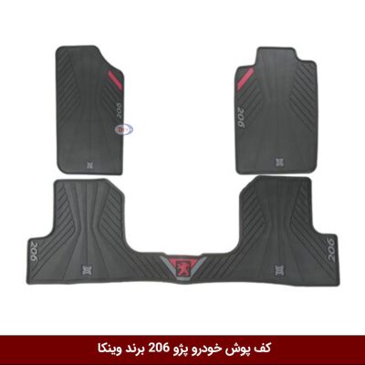 کفپوش خودرو پژو 206 برند وینکا ( ژله ای )