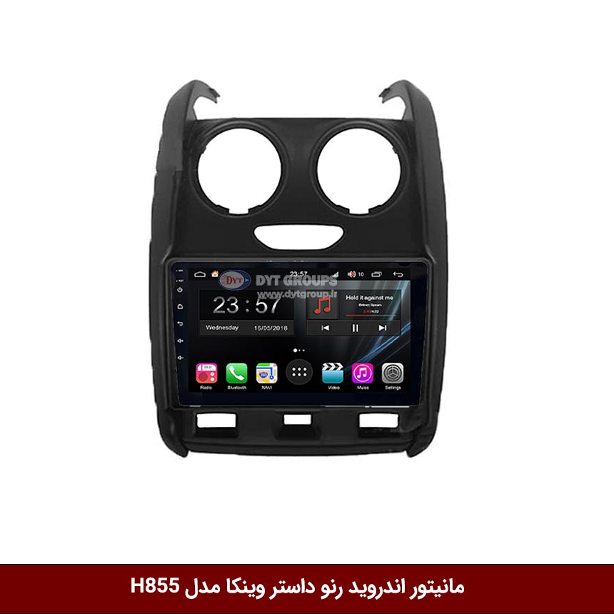 مانیتور-اندروید-رنو-داستر-وینکا-مدل-H855 مانیتور اندروید رنو داستر برند وینکا سری H855