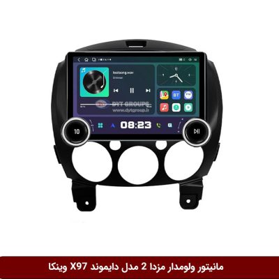 مانیتور ولوم‌دار مزدا 2 برند دایموند 2K مدل X97 FLY وینکا - 9.7 اینچ